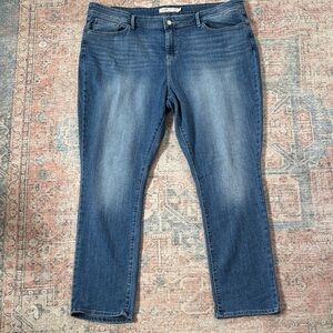 Signature by Levi Strauss Mid Rise Straight Leg Jeans Size 20